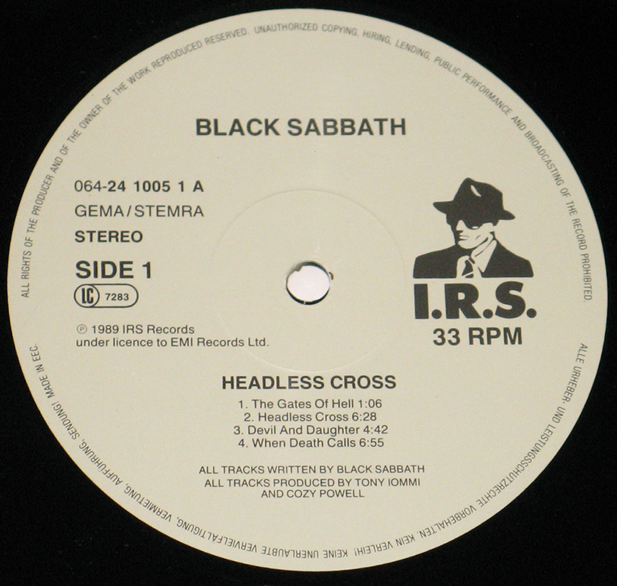 High Resolution Photo black sabbath headless cross 